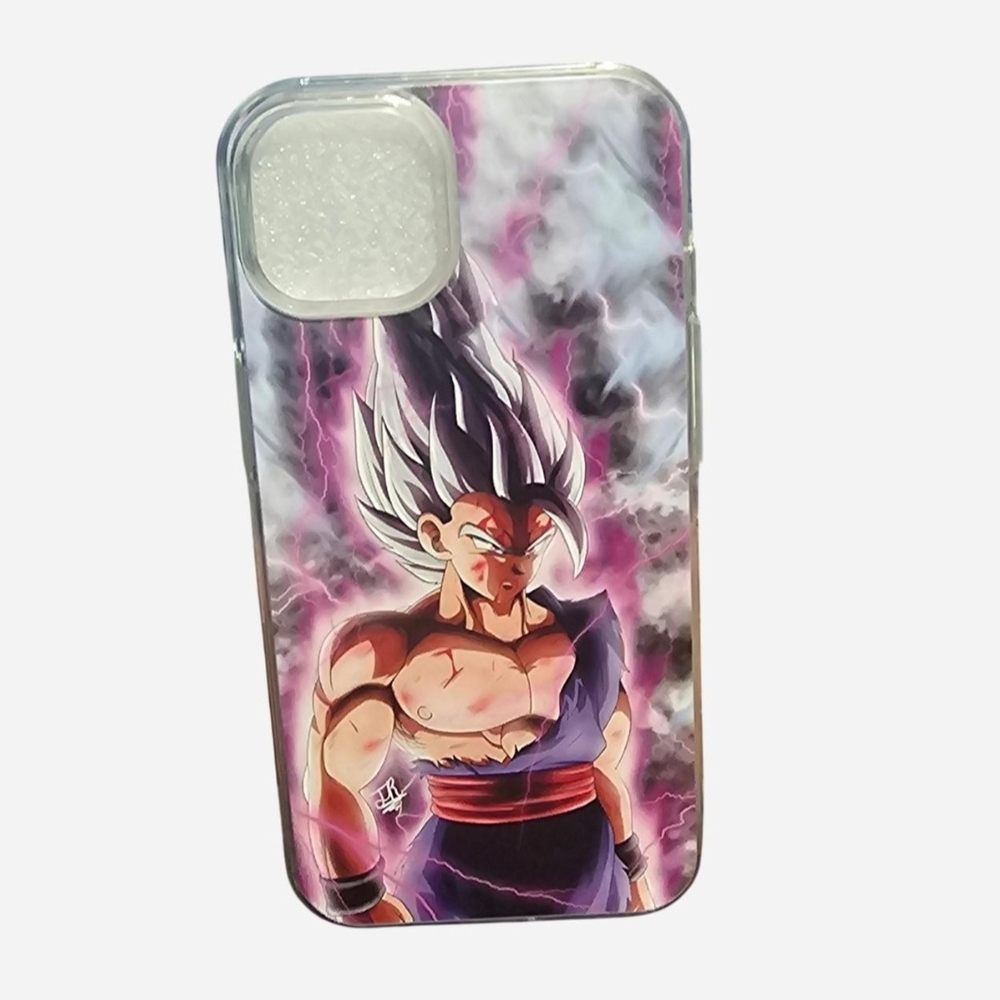 Anime Character Phone Case - Black and Purple